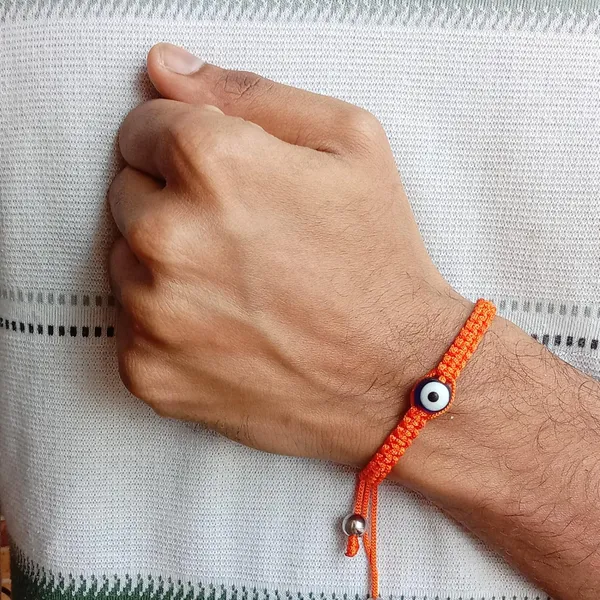 Orange_Evil_Eye_Unisex_Adult_Reiki_Healing_Adjustable_Bracelets_Gift_For_Special_Ones