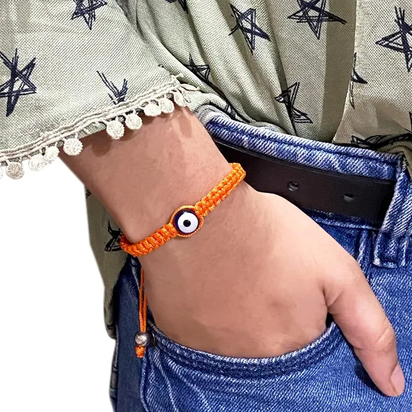 Orange_Evil_Eye_Unisex_Adult_Reiki_Healing_Adjustable_Bracelets_Gift_For_Special_Ones