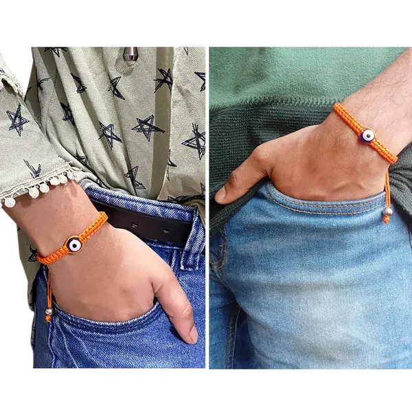 Orange_Evil_Eye_Unisex_Adult_Reiki_Healing_Adjustable_Bracelets_Gift_For_Special_Ones