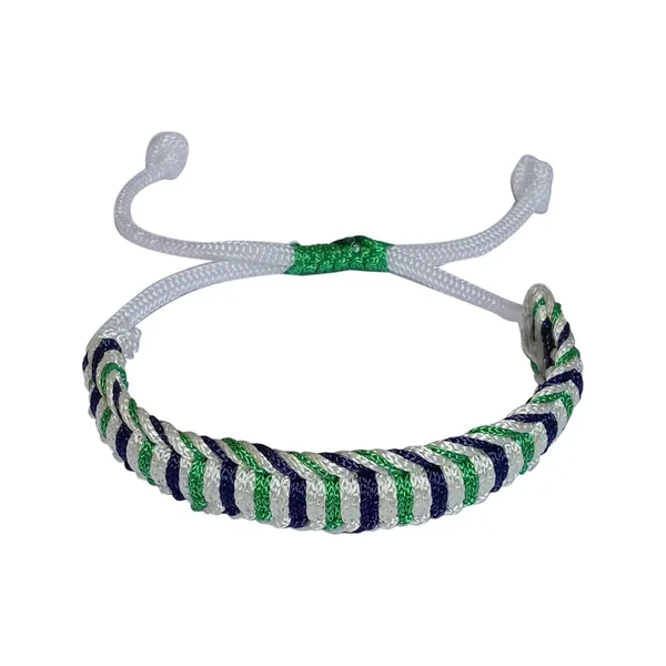 Green_&_Blue_And_White_Handmade_Adjustable_Bracelet_Wristband_Friendship_Band_For_Men_And_Women