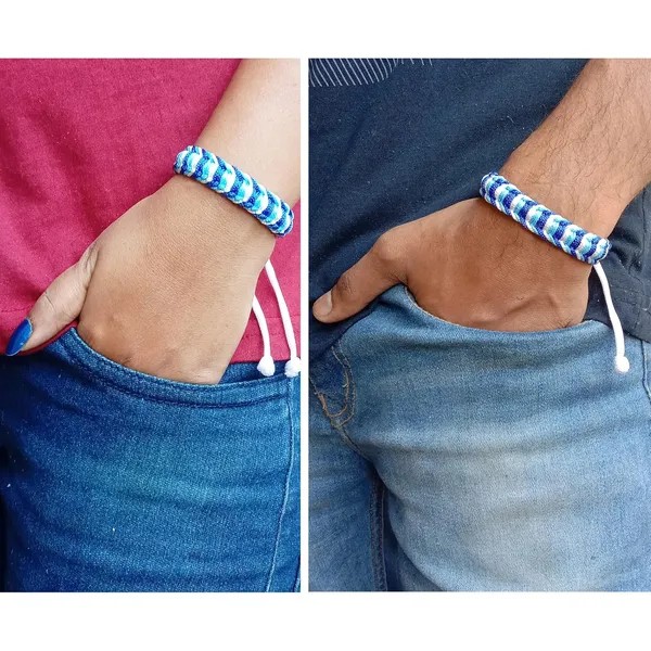 Blue_&_Light_Blue_&_White_Handmade_Adjustable_Bracelet_Friendship_Band_For_Men_And_Women_Skin_Friendly