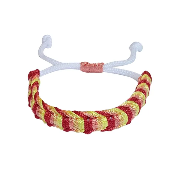 Maroon_&_Peach__Handmade_Adjustable_Bracelet_For_Men_And_Women_Skin_Friendly