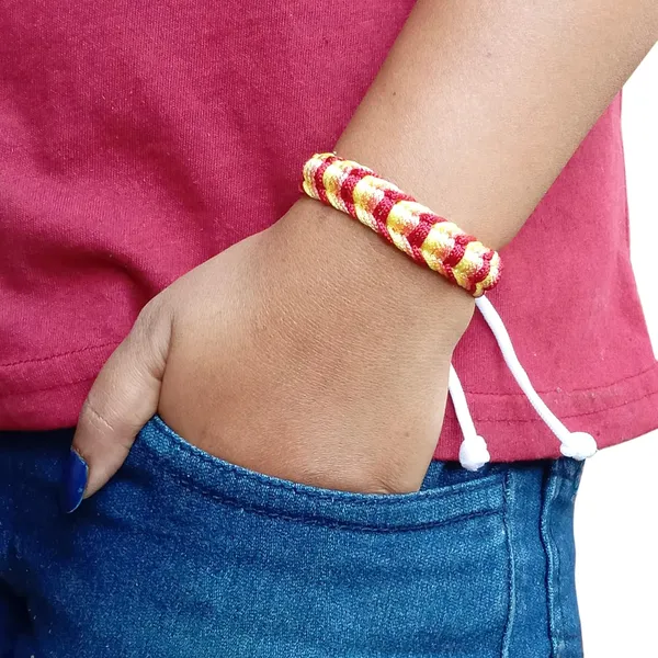 Maroon_&_Peach__Handmade_Adjustable_Bracelet_For_Men_And_Women_Skin_Friendly
