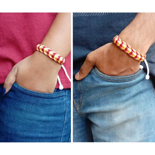 Maroon_&_Peach__Handmade_Adjustable_Bracelet_For_Men_And_Women_Skin_Friendly