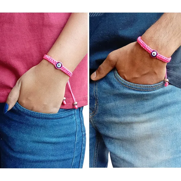 Neon_Pink_Evil_Eye_Macrame_Bracelet_For_Unisex_Adult_Reiki_Healing_Adjustable_Bracelet_Gift_For_Special_Ones_-_Fluorescent