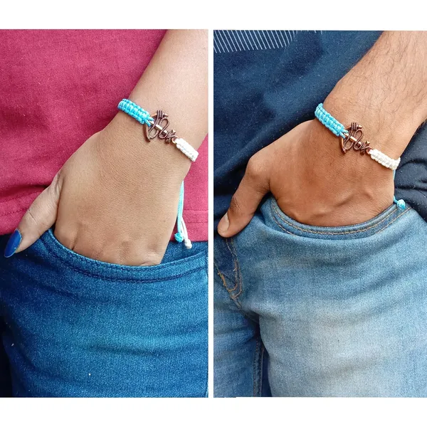 Blue_And_White_Handmade_Adjustable_Bracelet_With_Anchor_Charm_Bracelet_Friendship_Band_For_Women_Skin_Friendly