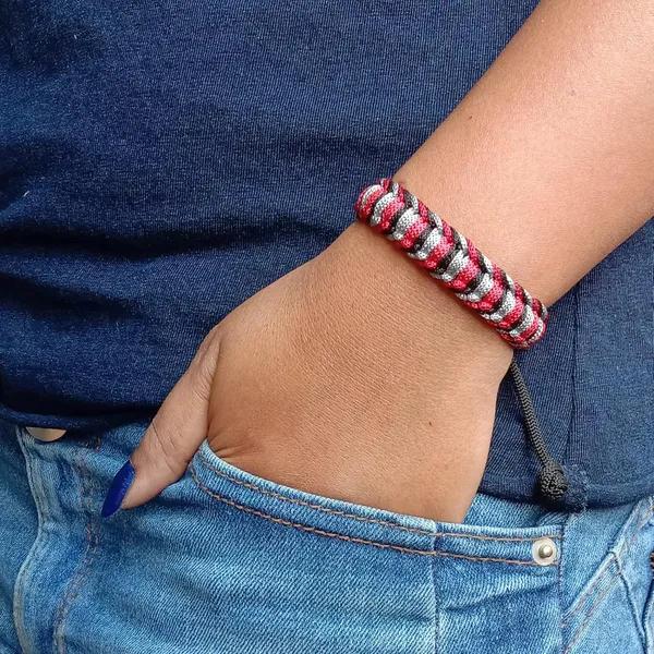 Maroon_&_Grey_And_Black_Handmade_Adjustable_Bracelet_Friendship_Band_For_Men_And_Women_Skin_Friendly