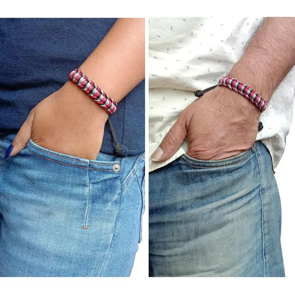 Maroon_&_Grey_And_Black_Handmade_Adjustable_Bracelet_Friendship_Band_For_Men_And_Women_Skin_Friendly
