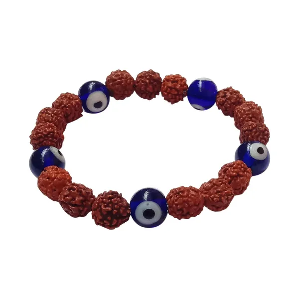 Brown_Rudraksha_With_Evil_Eye_Bracelet_Stretchable_Energized_Band_Gift_For_Special_Ones