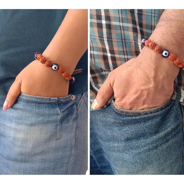 Brown_Rudraksha_With_Evil_Eye_Bracelet_Stretchable_Energized_Band_Gift_For_Special_Ones
