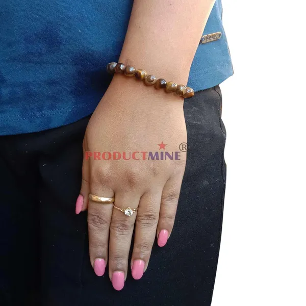 Brown__Tiger_Eye_Semi_Precious_Stone_Bracelet_Stretchable_Energized_Wristband_Gift_For_Special_Ones.