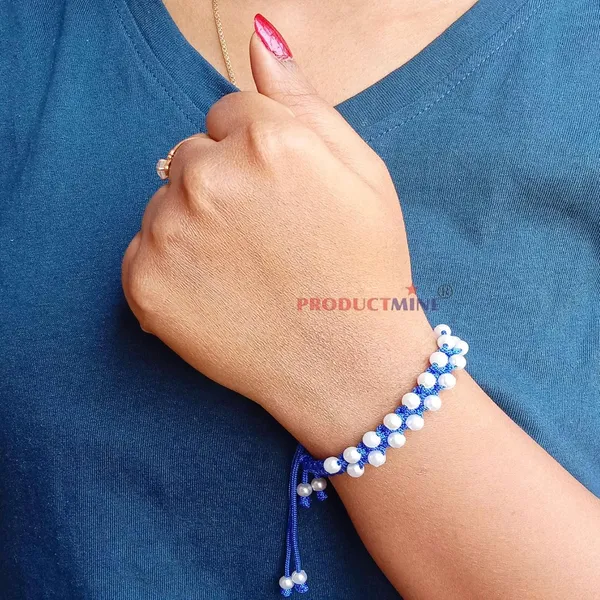Blue_Handmade_Adjustable_Bracelet_Friendship_Band_For_Women_Skin_Friendly