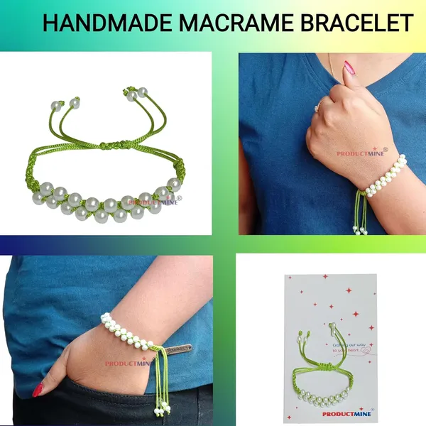Military_Green_Handmade_Adjustable_Bracelet_Friendship_Band_For_Women_Skin_Friendly_-_Olive_Green
