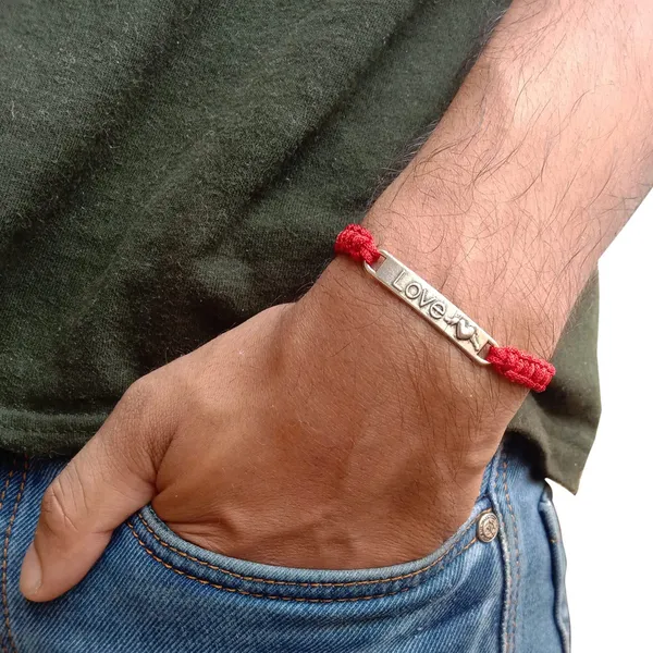 Red_Love_Charm_Adjustable_Macrame_Love_Handmade_Bracelet_For_Girls,_Men,_Boys_And_Women