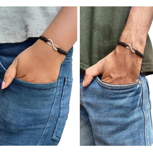 Black_Infinity_Charm_Thread_Bracelet_Adjustable_Wristband_For_Girls,_Men,_Boys_And_Women