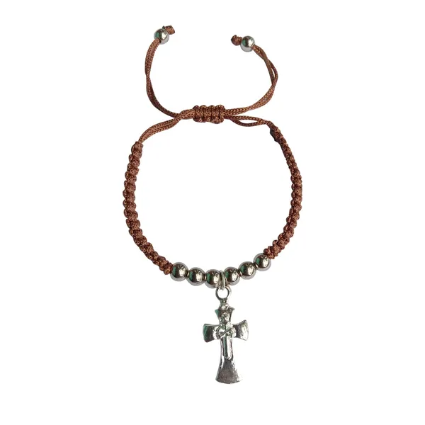 Brown_Holy_Cross_Bracelets_Adjustable_Handmade_Macrame_Bracelet_For_Men_And_Women