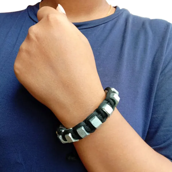 Black_Hex_Nut_Dhaakad_Macrame_Adjustable_Bracelet_Gift_For_Men_And_Women