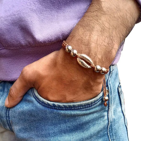 Brown_Cowrie_Shell_Charm_Bracelet_Adjustable_Handmade_Bracelet_For_Girls,_Men,_Boys_And_Women