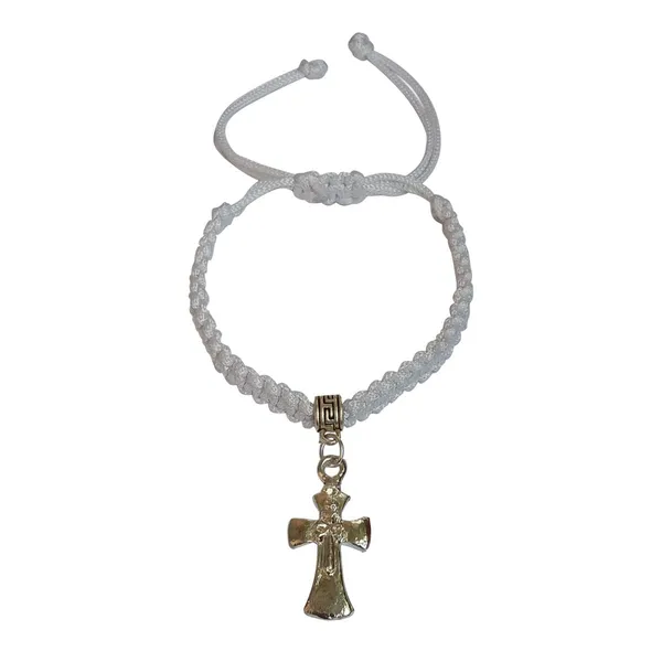 White_Holy_Cross_Adjustable_Handmade_Macrame_Bracelet_For_Men_And_Women