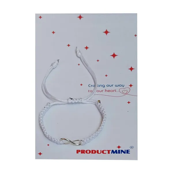 White_Infinity_Charm_Thread_Bracelet_Adjustable_Wristband_For_Girls,_Men,_Boys_And_Women