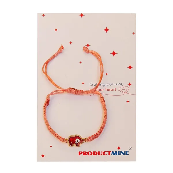 Peach_Elephant_Evil_Eye_Bracelet_Adjustable_Wristband_Handmade_Friendship_Brand_For_Girls,_Men,_Boys_And_Women_Gift