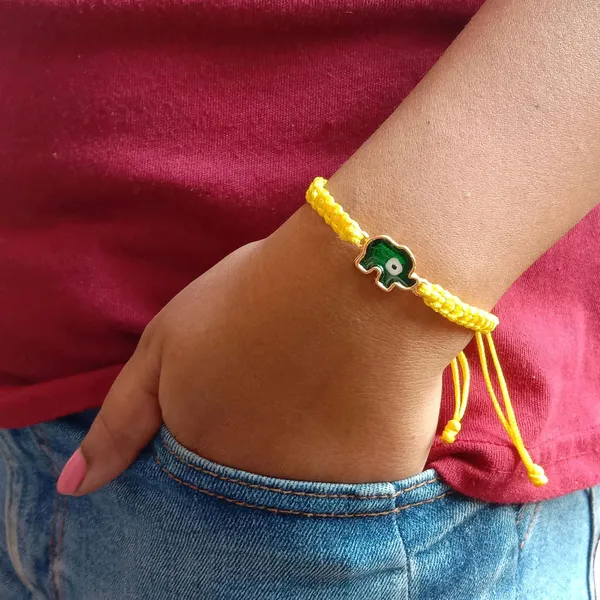 Yellow_Elephant_Evil_Eye_Bracelet_Adjustable_Wristband_Handmade_Friendship_Brand_For_Girls,_Men,_Boys_And_Women_Gift