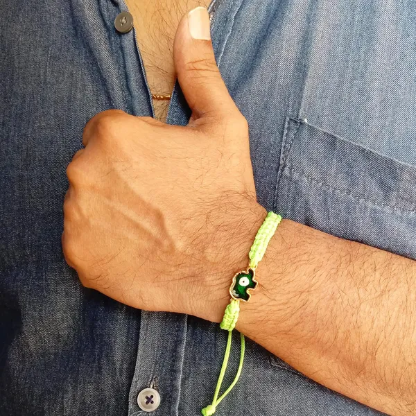 Neon_Green_Elephant_Evil_Eye_Bracelet_Adjustable_Wristband_Handmade_Friendship_Brand_For_Girls,_Men,_Boys_And_Women_Gift