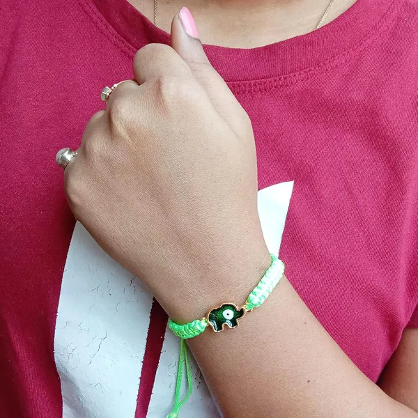 Neon_Green_Elephant_Evil_Eye_Bracelet_Adjustable_Wristband_Handmade_Friendship_Brand_For_Girls,_Men,_Boys_And_Women_Gift