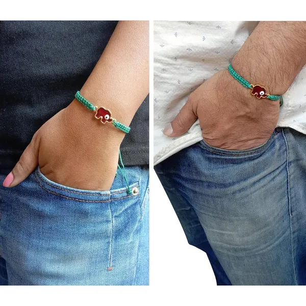 Turquoise_Green_Elephant_Evil_Eye_Bracelet_Adjustable_Wristband_Handmade_Friendship_Brand_For_Girls,_Men,_Boys_And_Women_Gift