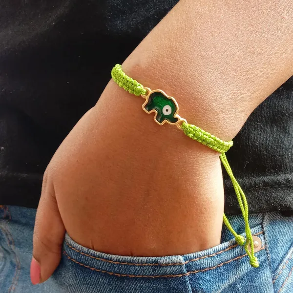Green_Elephant_Evil_Eye_Bracelet_Adjustable_Handmade_Friendship_Brand_For_Girls,_Men,_Boys_And_Women_Gift