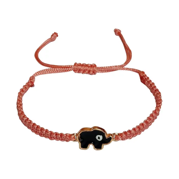 Peach_Elephant_Evil_Eye_Bracelet_Adjustable_Wristband_Handmade_Friendship_Brand_For_Girls,_Men,_Boys_And_Women_Gift