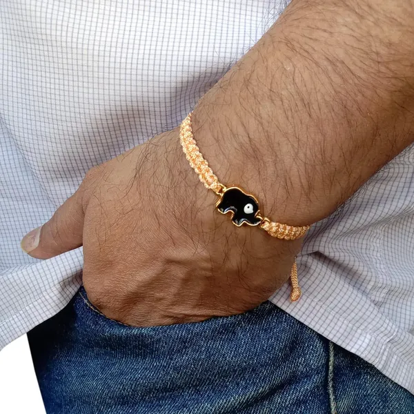 Golden_Brown_Elephant_Evil_Eye_Bracelet_Adjustable_Wristband_Handmade_Friendship_Brand_For_Girls,_Men,_Boys_And_Women_Gift