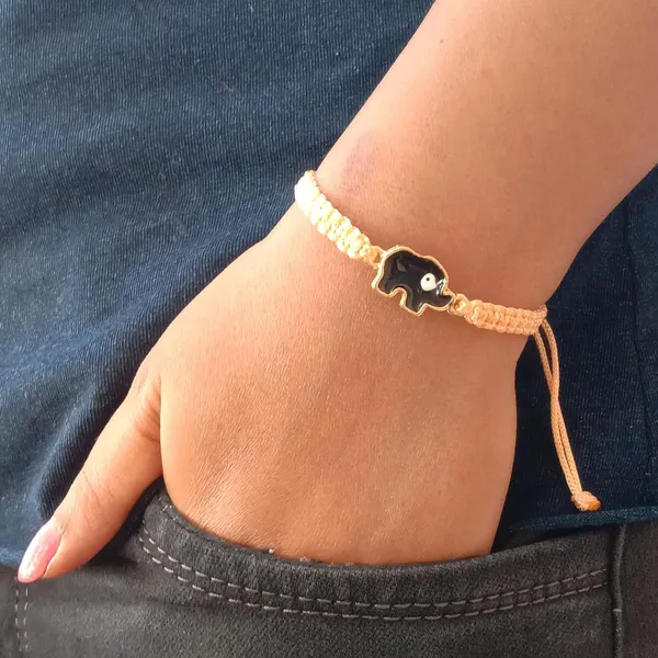 Golden_Brown_Elephant_Evil_Eye_Bracelet_Adjustable_Wristband_Handmade_Friendship_Brand_For_Girls,_Men,_Boys_And_Women_Gift