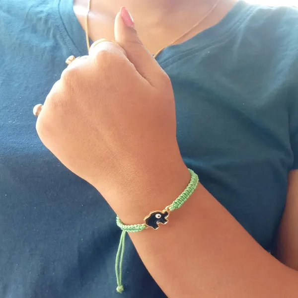 Turquoise_Green_Elephant_Evil_Eye_Bracelet_Adjustable_Handmade_Friendship_Brand_For_Girls,_Men,_Boys_And_Women_Gift