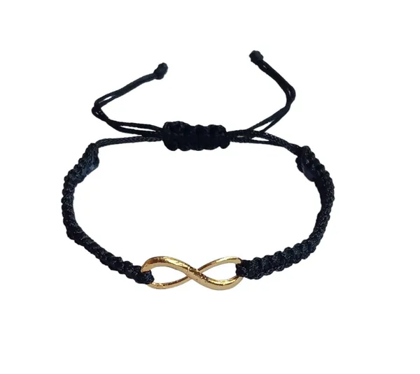Black_Infinity_Charm_Thread_Bracelet_Adjustable_Bracelet_For_Girls,_Men,_Boys_And_Women_-_1_Pc