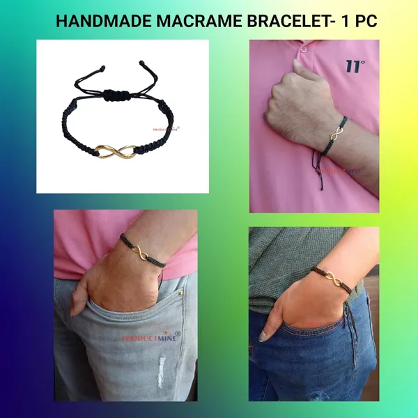 Black_Infinity_Charm_Thread_Bracelet_Adjustable_Bracelet_For_Girls,_Men,_Boys_And_Women_-_1_Pc