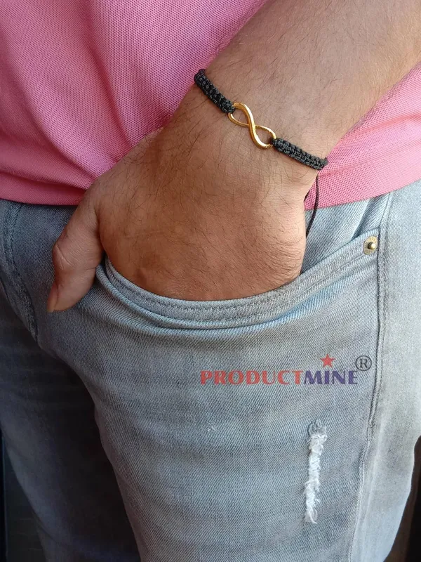Black_Infinity_Charm_Thread_Bracelet_Adjustable_Bracelet_For_Girls,_Men,_Boys_And_Women_-_1_Pc