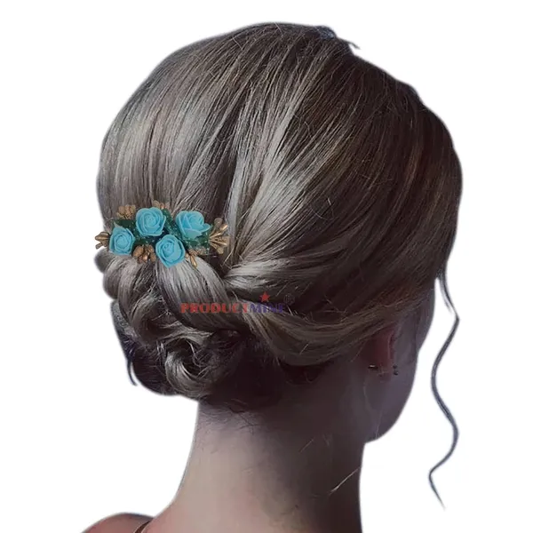 Blue_Floral_Hair_Comb_Pin_Floral_For_Women_And_Girls_Hair