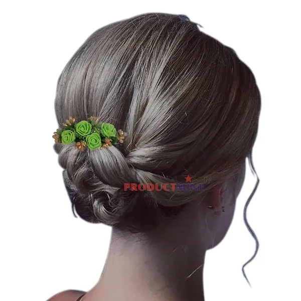 Green_Hair_Comb_Floral_For_Women_And_Girls_Hair