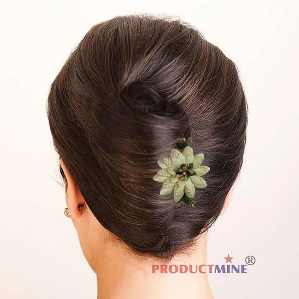 Yellow_Floral_Hair_Comb_Pin_Floral_For_Women_And_Girls_Hair
