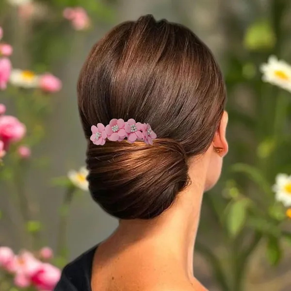 Pink_Floral_Hair_Comb_Pin_Floral_For_Women_And_Girls_Hair