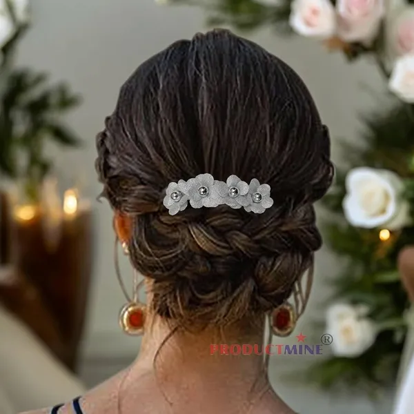 Silver_Floral_Hair_Comb_Pin_Floral_For_Women_And_Girls_Hair