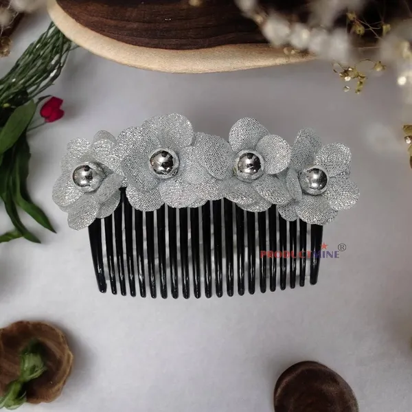 Silver_Floral_Hair_Comb_Pin_Floral_For_Women_And_Girls_Hair
