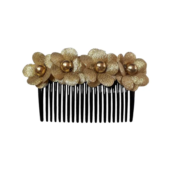 Golden_Floral_Hair_Comb_Pin_Floral_For_Women_And_Girls_Hair