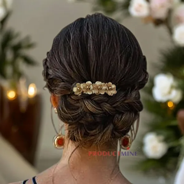 Golden_Floral_Hair_Comb_Pin_Floral_For_Women_And_Girls_Hair