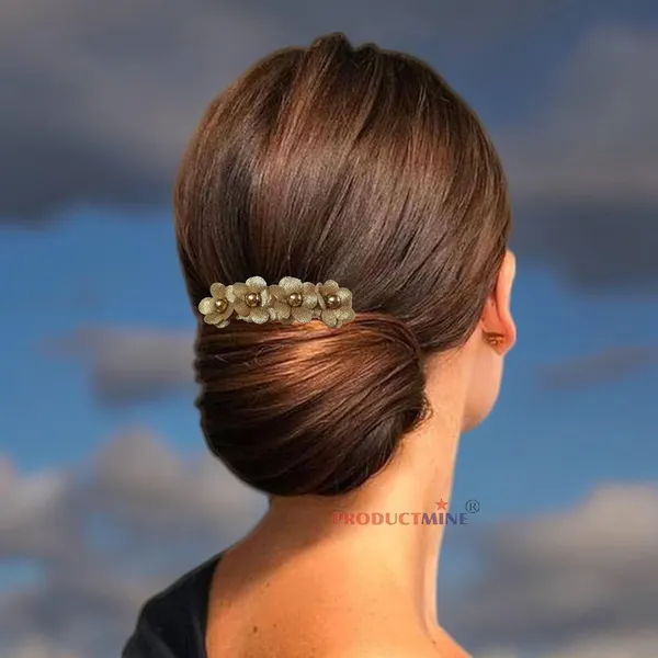 Golden_Floral_Hair_Comb_Pin_Floral_For_Women_And_Girls_Hair