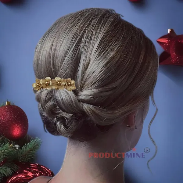 Golden_Floral_Hair_Comb_Pin_Floral_For_Women_And_Girls_Hair