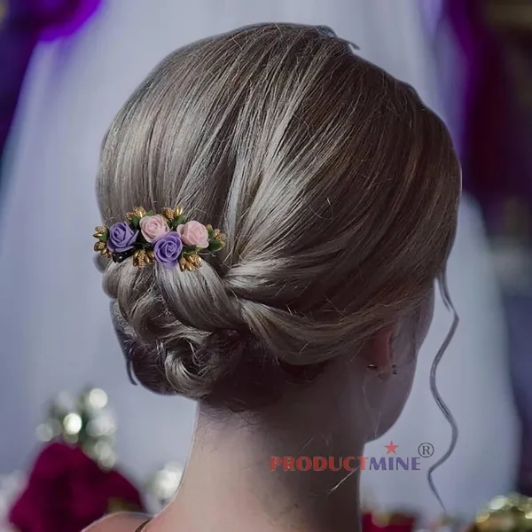 Pink_And_Purple_Floral_Hair_Comb_Pin_Floral_For_Women_And_Girls_Hair