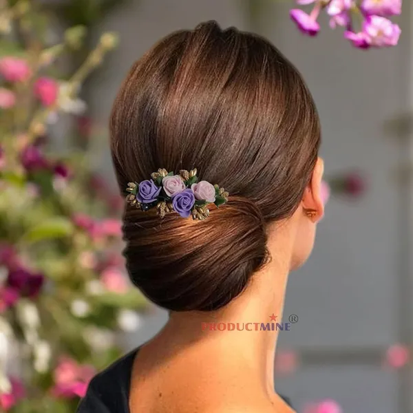 Pink_And_Purple_Floral_Hair_Comb_Pin_Floral_For_Women_And_Girls_Hair