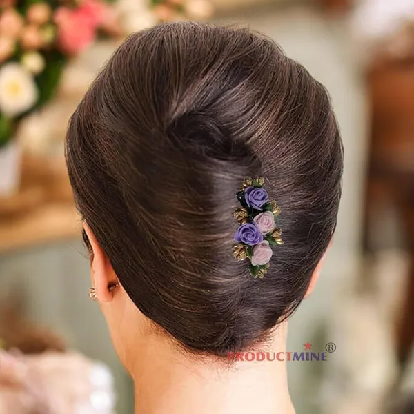 Pink_And_Purple_Floral_Hair_Comb_Pin_Floral_For_Women_And_Girls_Hair